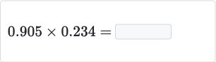 0.905 ×0.234=