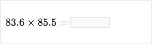 83.6 ×85.5=