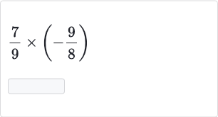 (7)/(9)×(-(9)/(8))