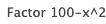 Factor 
100-x^^2